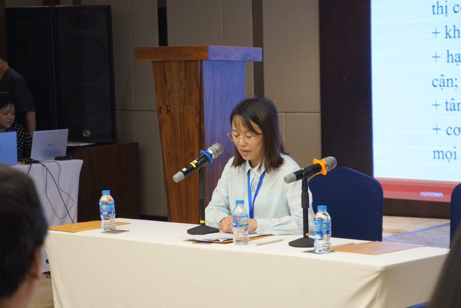 ThS. Nguyễn Thị Huyền Trang phát biểu