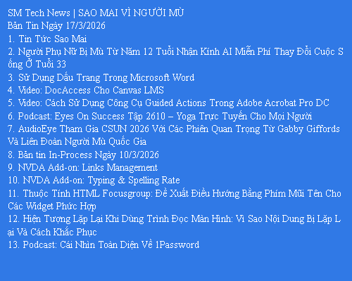 Bản Tin Công Nghệ Trợ Giúp Ngày 17/03/2026