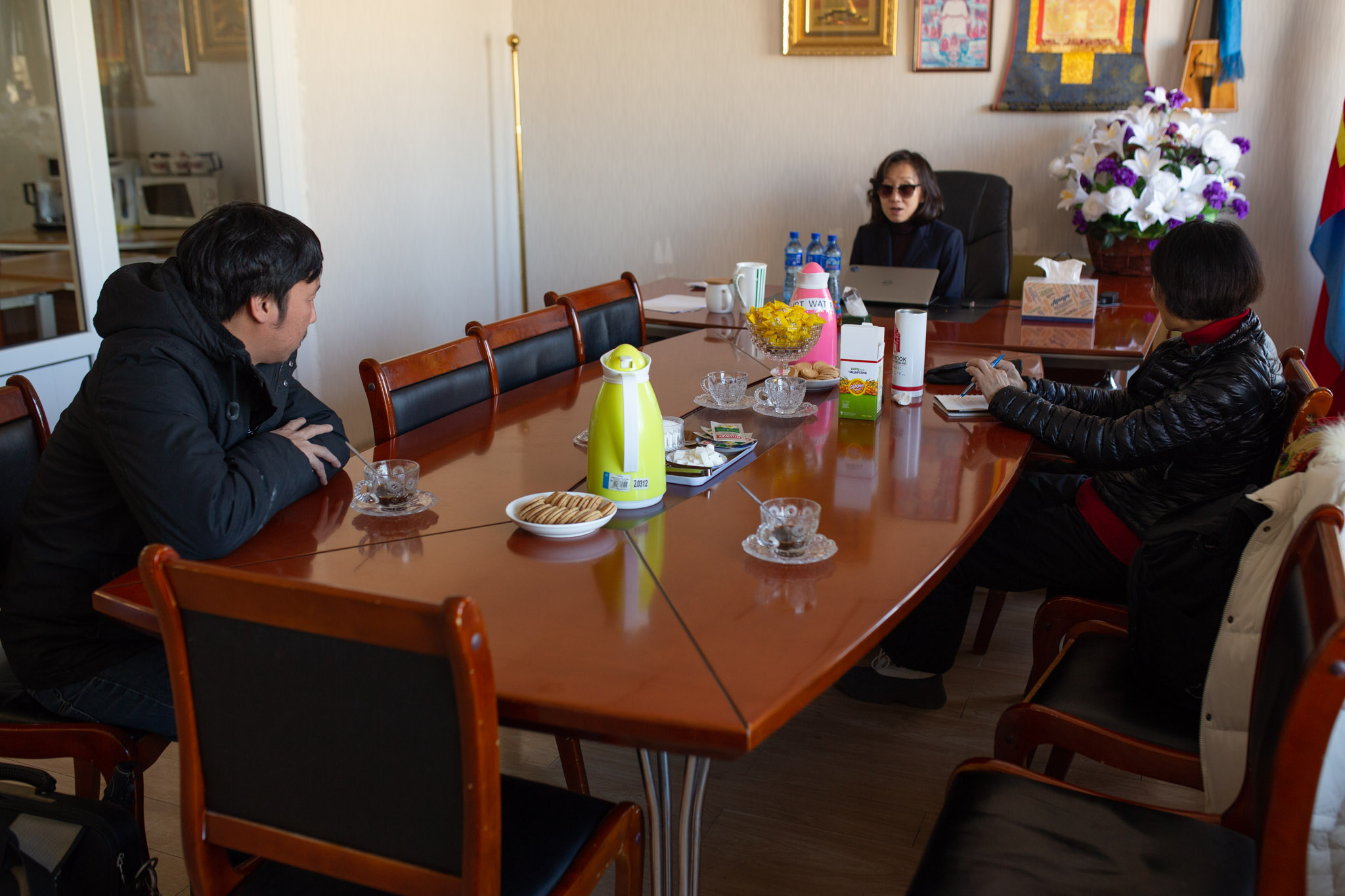Nói chuyện với cô Gerel Dondovdorj, Chủ tịch Hội người mù Mông Cổ.
