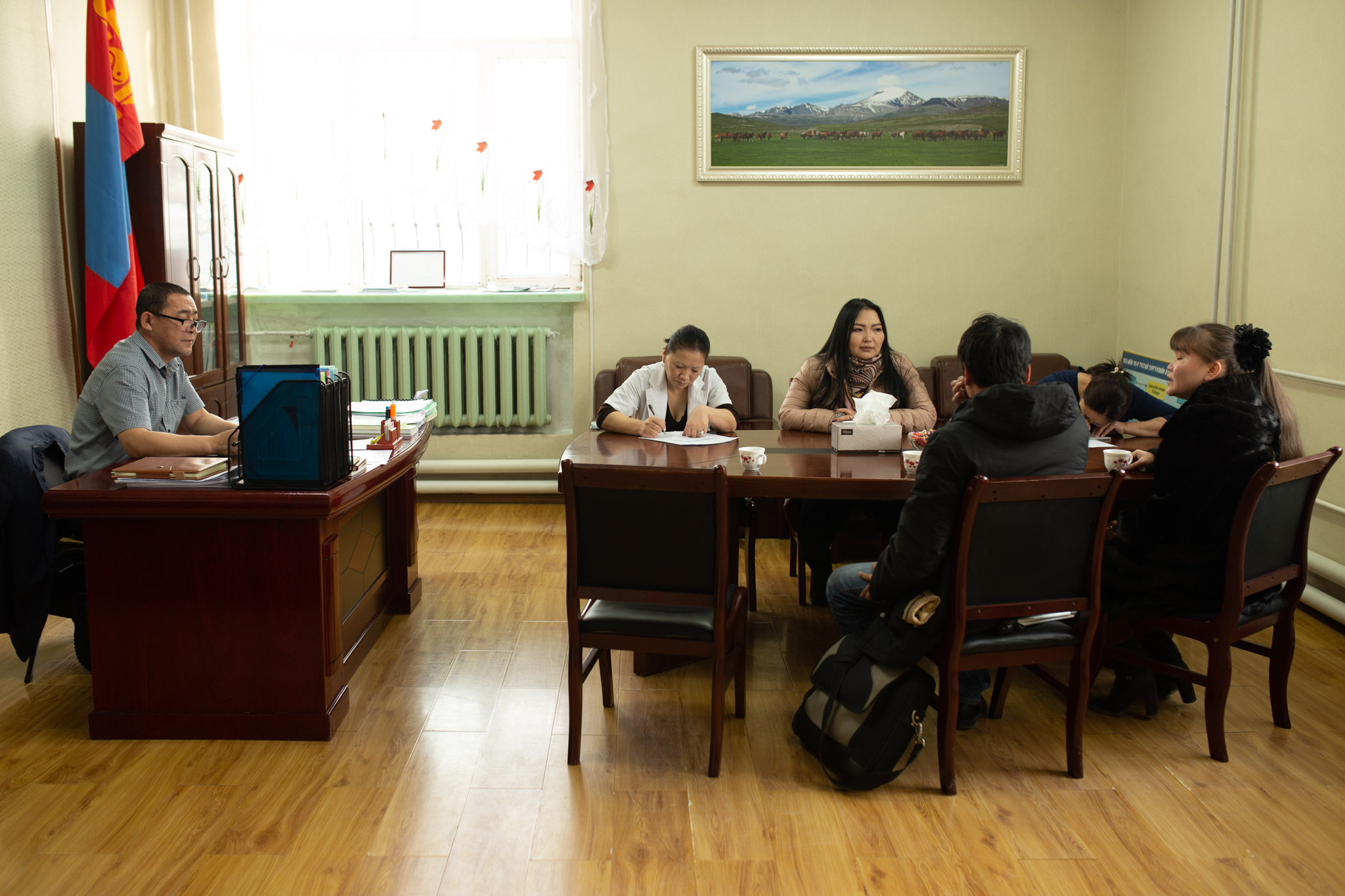 Làm việc với ban giám hiệu trường khiếm thị tại thủ đô Ulaanbaatar