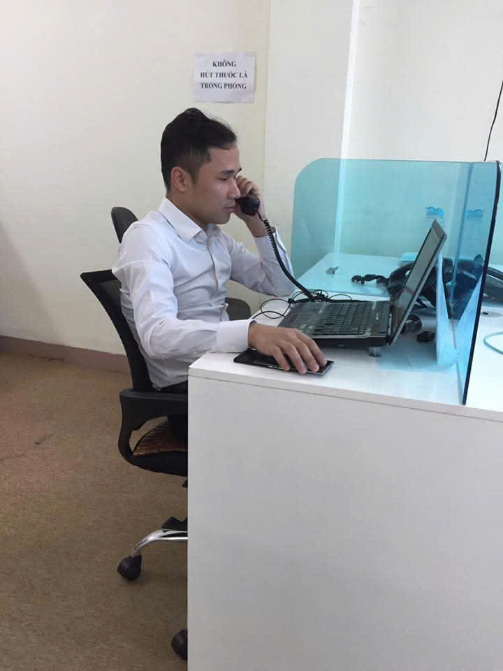 Chân dung Nguyễn Thanh An đang làm việc