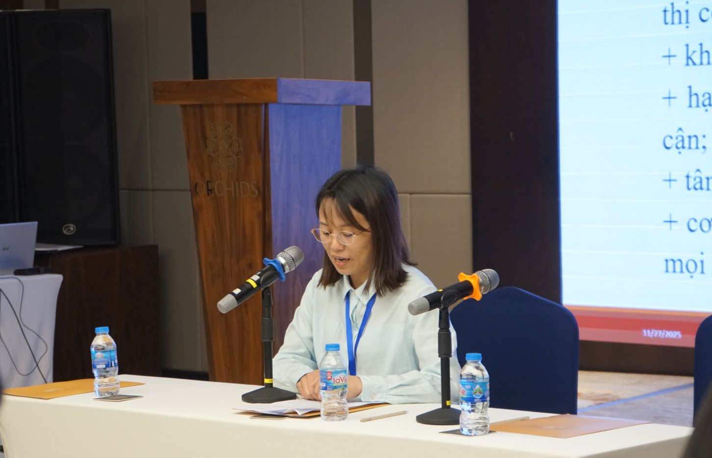 ThS. Nguyễn Thị Huyền Trang phát biểu