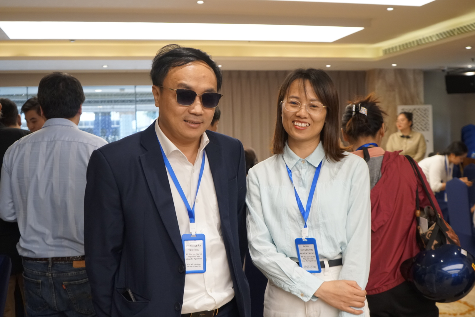 ThS. Nguyễn Thị Huyền Trang và ông Phạm Xuân Trường