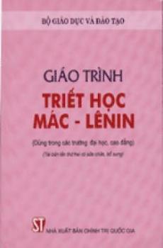 GIÁO TRÌNH TRIẾT HỌC MÁC-LÊNIN