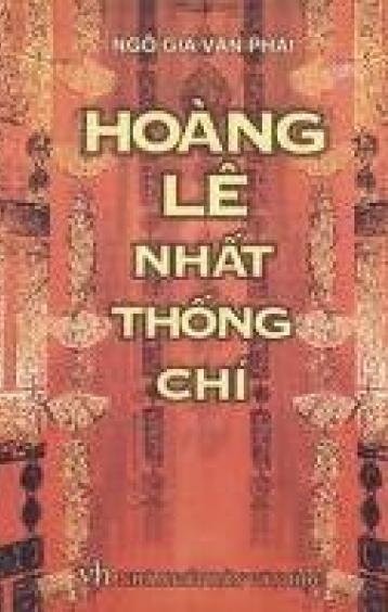 Ảnh bìa: Hoàng Lê nhất thống chí