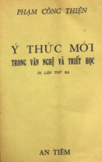 Ảnh bìa: Ý Thức Mới Trong Văn Nghệ Và Triết Học