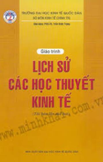 GIÁO TRÌNH LỊCH SỬ CÁC HỌC THUYẾT KINH TẾ