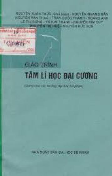 GIÁO TRÌNH TÂM LÝ HỌC ĐẠI CƯƠNG