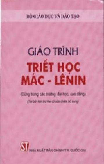 GIÁO TRÌNH TRIẾT HỌC MÁC-LÊNIN