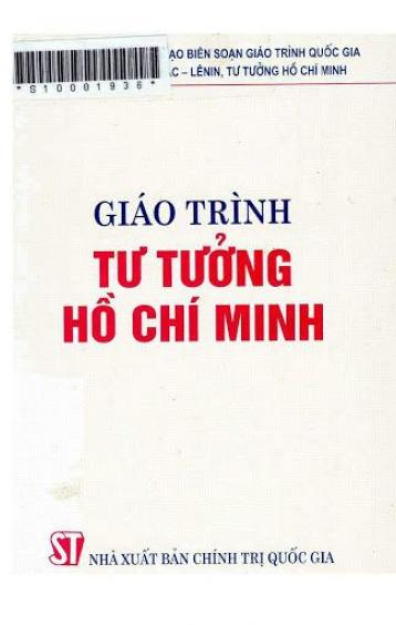 GIÁO TRÌNH TƯ TƯỞNG HỒ CHÍ MINH