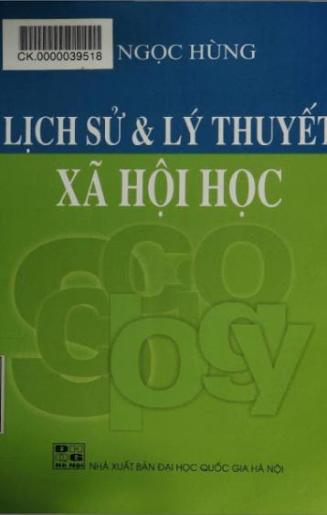 LỊCH SỬ VÀ LÝ THUYẾT XÃ HỘI HỌC