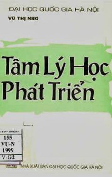 TÂM LÝ HỌC PHÁT TRIỂN