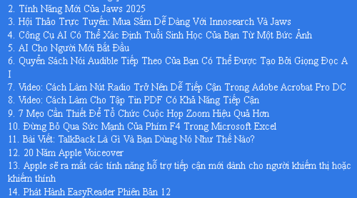 Bản Tin Công Nghệ Trợ Giúp Ngày 24/05/2025