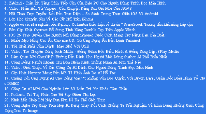 Bản Tin Công Nghệ Trợ Giúp Ngày 19/07/2025