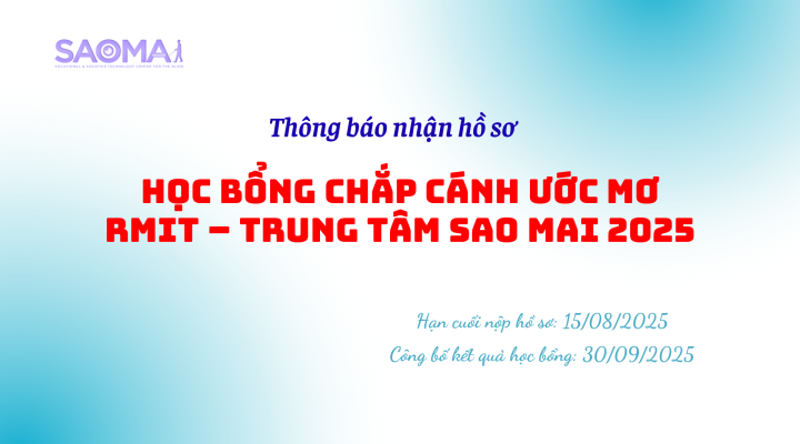 Thông báo nhận hồ sơ học bổng