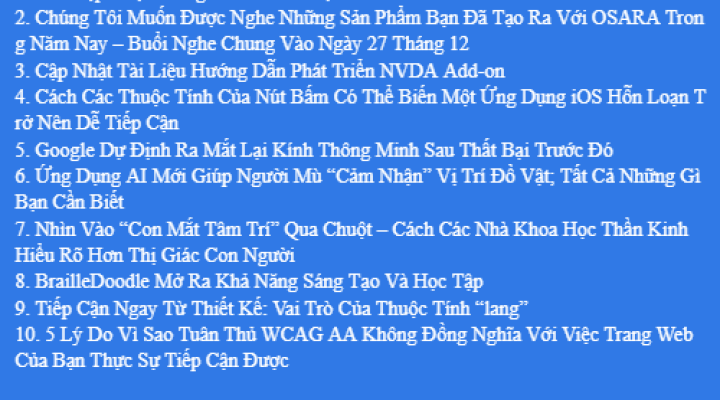 Bản Tin Công Nghệ Trợ Giúp Ngày 20/12/2025