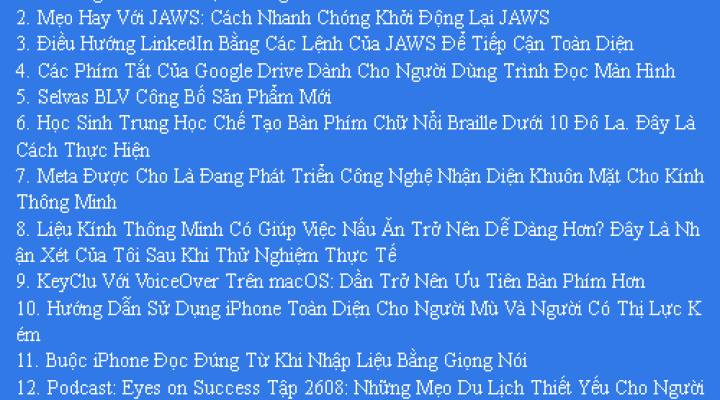 Bản Tin Công Nghệ Trợ Giúp Ngày 05/03/2026