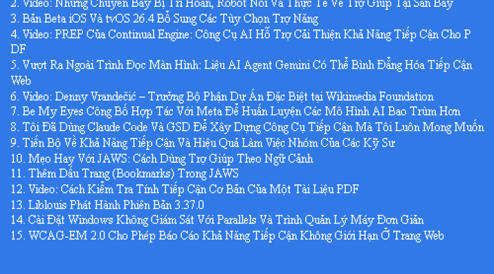 Bản Tin Công Nghệ Trợ Giúp Ngày 09/03/2026
