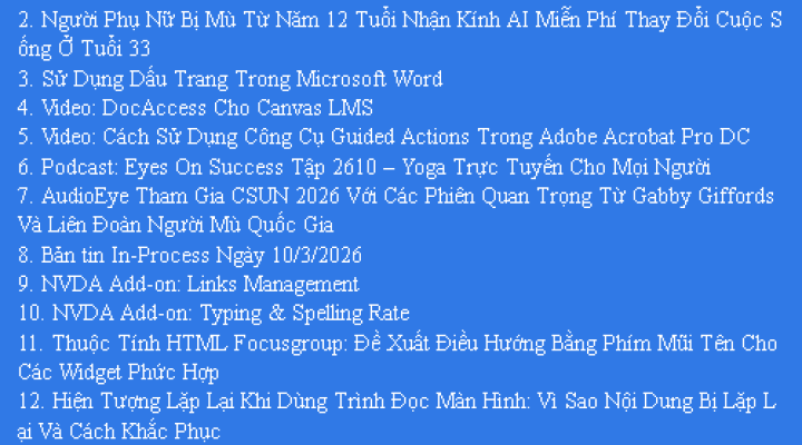 Bản Tin Công Nghệ Trợ Giúp Ngày 17/03/2026