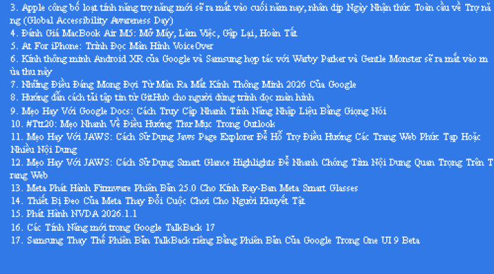Bản Tin Công Nghệ Trợ Giúp Ngày 02/06/2026