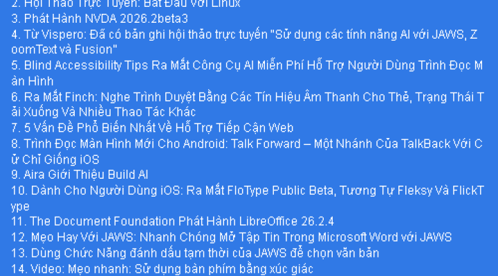 Bản Tin Công Nghệ Trợ Giúp Ngày 22/06/2026