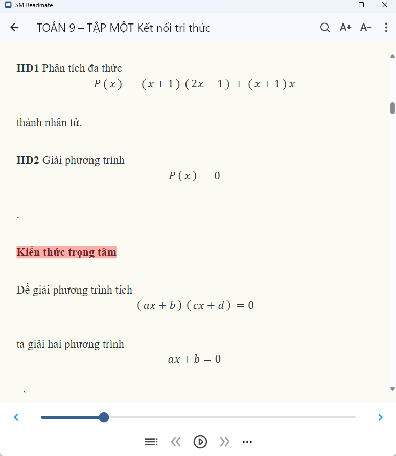 The screen displays the highlighted content.